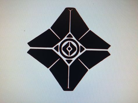 Destiny Ghost Decal Destiny Ghost, Destiny Tattoo, Destiny Titan, Gamer Tattoos, Tattoo Symbols, Magick Symbols, Destiny Game, Ghost Tattoo, Symbol Tattoo