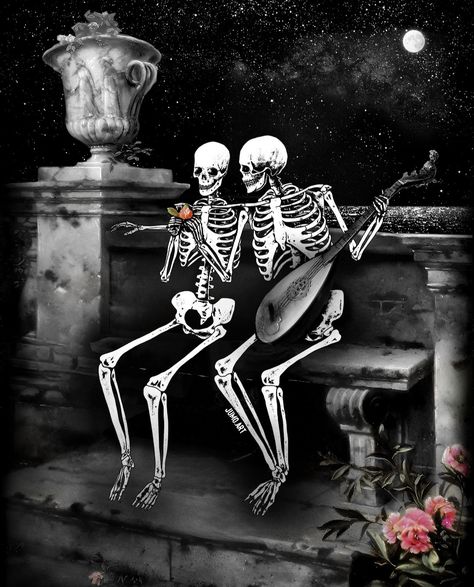 Skeletons Holding Each Other, Skeleton Couple Aesthetic, Crazy Aesthetic, Forever Drawing, Skeleton Aesthetic, Two Skeletons, Skeleton Wallpaper, Skeletons Dancing, Skeleton Lovers