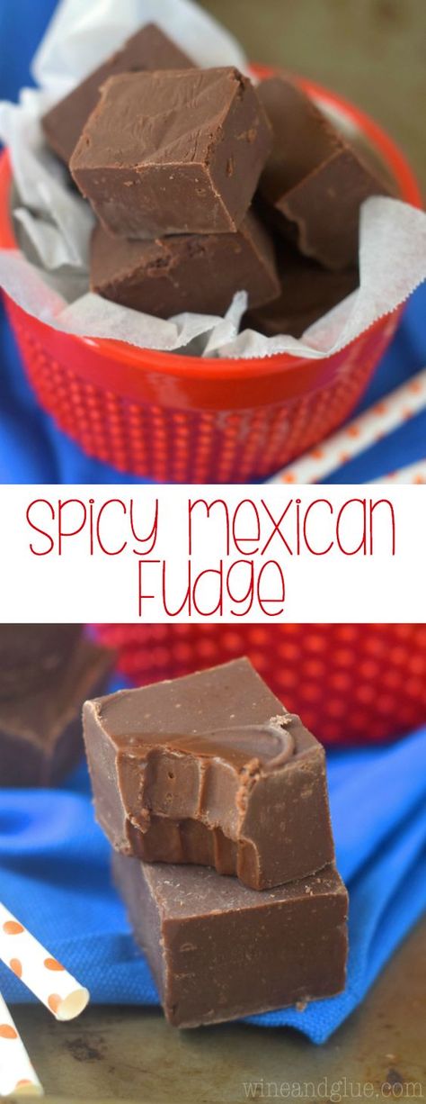 Jalapeno Fudge Recipe, Chocolate Fudge Recipe, Biscuits Graham, Fudge Recipes Chocolate, Mexican Chocolate, Homemade Fudge, Mexican Dessert, Fudge Recipe, Oreo Dessert