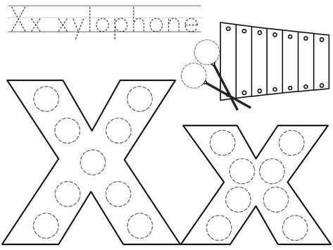 do-a-dot-letter-x-printable | Funny crafts Letter Practice Preschool, Dot Activities, Preschool Weekly Lesson Plans, Coloring Pages Preschool, Funny Crafts, Apple Lessons, Prek Crafts, Alphabet Letter Crafts, Dot Letters