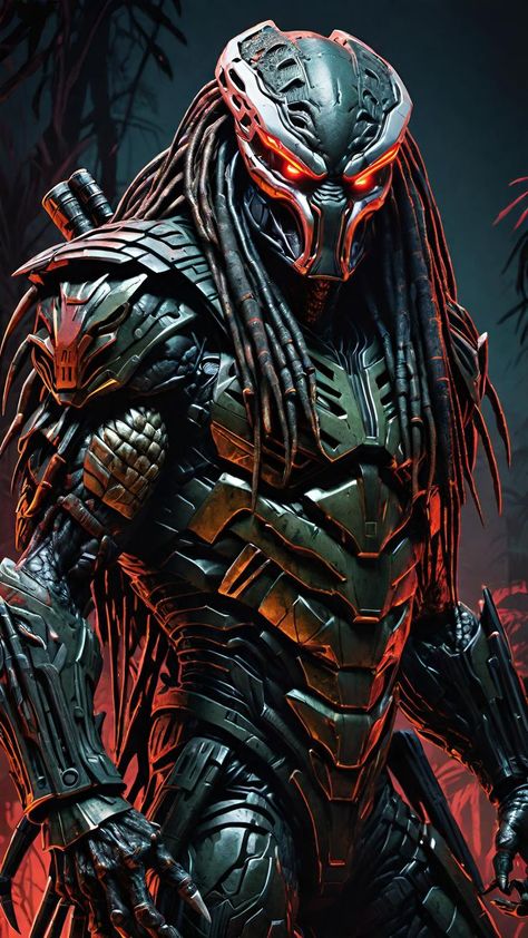 Alien City, Guardian Angel Pictures, Predator Artwork, Warrior Men, Predator Alien Art, Aliens Vs Predator, Cyborgs Art, Marvel Superheroes Art, Combat Armor