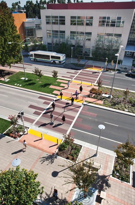 Crosswalk Design, Shared Street, Landscape Architecture Magazine, Traffic Calming, Urban Spaces Design, Streetscape Design, Plaza Design, Public Space Design, Urban Landscape Design