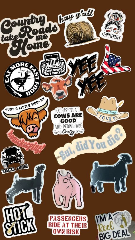 #stickers Bible Devotional Journal, Western Stickers, Country Stickers, Western Things, Fall Feeling, Country Ideas, Casual Country Outfits, Country Things, Country Music Quotes