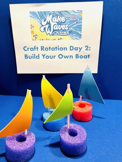 Make Waves Vbs Crafts, Breakfast On The Beach With Jesus Craft, Beach Theme Vbs Crafts, Vbs Water Theme, Beach Vbs Crafts, Breaker Beach Vbs Crafts, Scuba Vbs 2024 Crafts, Breaker Rock Beach Vbs 2024 Crafts, Vbs Ocean Theme