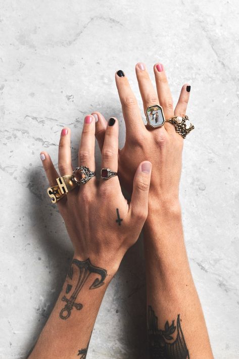 Someone Hand Me the Palazzo Pants — I Tried Every Color of Harry Styles's New Nail Polish Harry Styles Hands, Harry Styles Nails, Mens Nails, Simple Makeup Tips, New Nail Polish, Skin Care Brands, Nail Polish Designs, Tattoo Styles, Beauty Industry