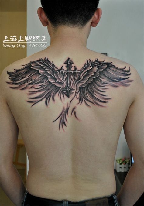 Eagle Back Tattoos For Guys Upper, Chest Tattoo Wings, Back Tattoos For Guys Upper, Dollar Tattoo, Tatoo Dog, Aztec Tattoos Sleeve, Wing Tattoos On Back, Alas Tattoo, Leg Sleeve Tattoos