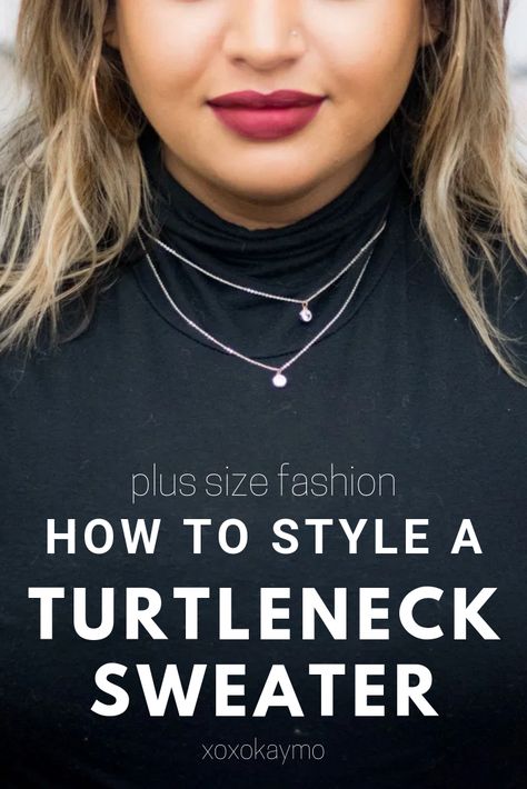 Turtle Neck Jewelry Ideas, Turtleneck Necklace Outfit, Jewelry With Turtleneck Sweater, Jewelry For Turtleneck, Necklace With Turtleneck Sweaters, Jewelry With Turtleneck, Turtle Neck Jewelry, Styling A Black Turtleneck, Necklaces With Turtlenecks