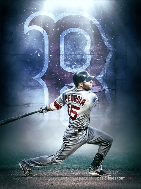 Boston Red Sox Wallpaper, Dustin Pedroia, Baseball Necklace, Red Sox Nation, England Sports, Red Socks Fan, Red Sox Baseball, Baseball Art, Boston Strong