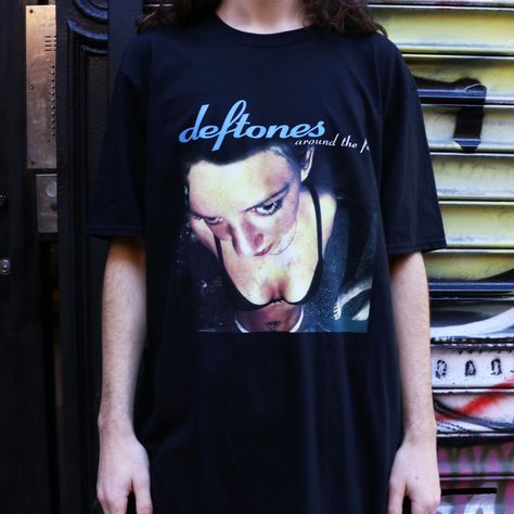 Deftones Shirt Around The Fur, Deftones Merch, Deftones Tee, Deftones Around The Fur, Band Shirt Outfits, Deftones Shirt, 2024 Wardrobe, Fur Outfit, Around The Fur