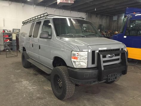 2000 4x4 Ford Van Build - Page 13 - Sportsmobile Forum Ford Van Conversion, Lifted Van, Van Camp, Ford E250, Ford E350, Adventure Van, Grey Car, 4x4 Van, Van Build