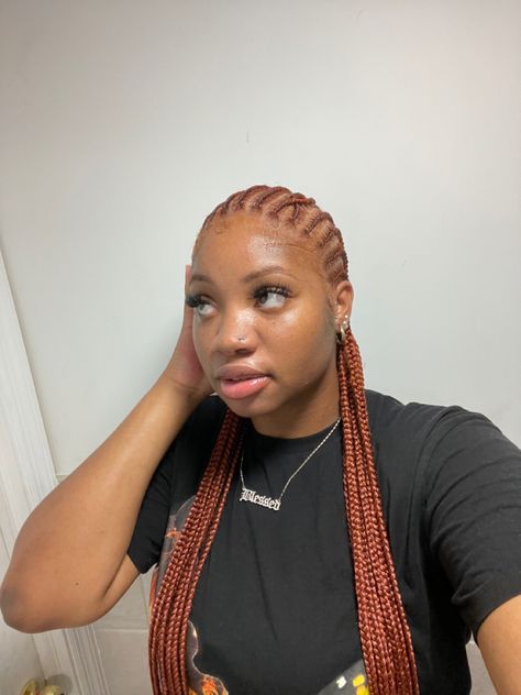 Colored Cornrows, Straightback Cornrows Braids, Cheap Hairstyles, Straight Back Feed In Braids, Colorful Braids, Straight Backs, Long Cornrows, Goatee Styles, Girl Baddie