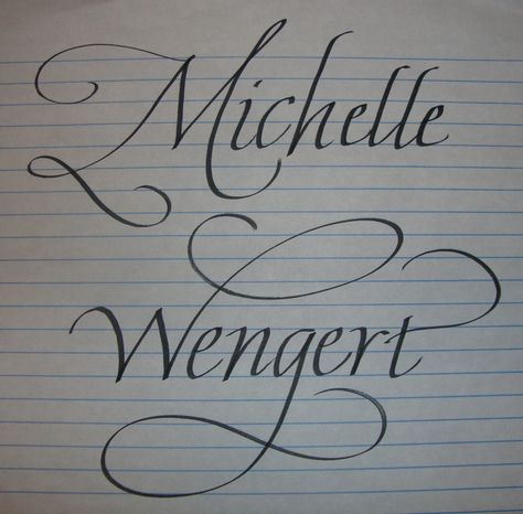 tattoo script Michelle Name Tattoo, Michelle Name, Calligraphy Paper, Pen Name, Tattoo Script, Writing Pens, Name Tattoo, The Whole, The Beauty