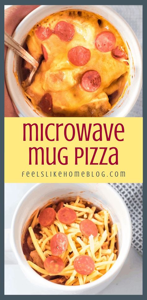 Microwave Pizza In A Mug, Bread In Microwave, Microwave Recipes Dinner, Individual Pizza, Pizza In A Mug, Mug Pizza, Microwave Pizza, Microwave Mug Recipes, Gluten Free Pizza Recipes