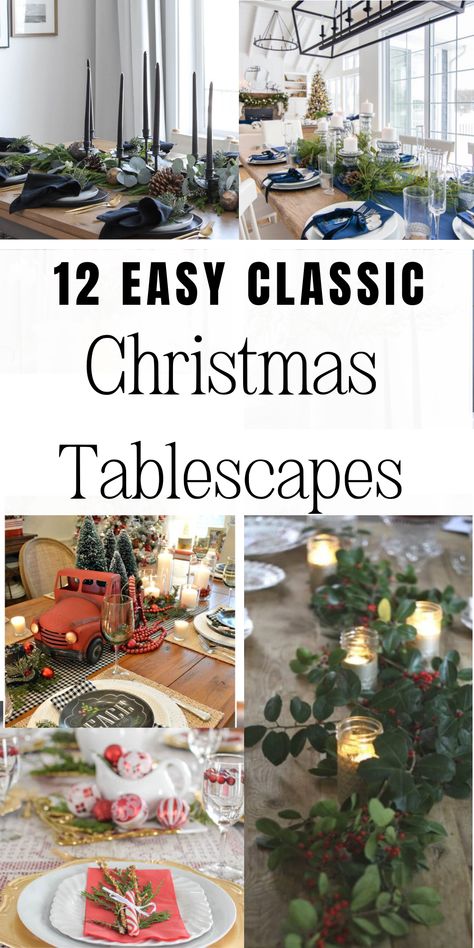 Christmas Dining Table Decor Nikko Christmastime Tablescape, Garland On Dining Table, Budget Christmas Table Decor, Christmas Brunch Tablescape, Christmas Dining Room Table Decor, Christmas Tablescapes Elegant, Dining Tablescapes, Holiday Dining Table Decor, Christmas Kitchens