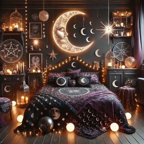 Classic Bedroom Decor, Witchy Bedroom, Boho Bedroom Design, Teal Bedroom, Boho Style Bedroom, Bedroom Bliss, Bohemian Bedroom Decor, Dream Room Inspiration, Bedroom Green