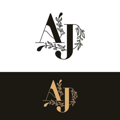 Aj Monogram Logo Design, Aj Monogram, Aj Logo, Wedding Monogram, Wedding People, Heart Tree, Cityscape Photos, Logo Banners, Nature Backgrounds