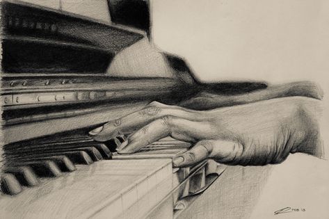 Playing Piano Drawing, Piano Funny, Piano Drawing, Playing The Piano, Piano Art, Music Drawings, Musical Art, Playing Piano, Pencil Art Drawings