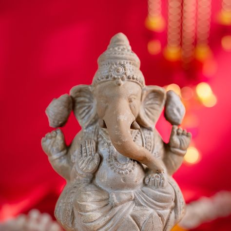 Bring home the blessings of Lord Ganesha, sustainably! Our large, handcrafted Balachandra Eco-Friendly Ganpati idol is made from 100% biodegradable clay. Let’s make this Ganesh Chaturthi a greener, more meaningful one 🌱✨ Swipe right for a closer look. Handcrafted with precision and passion, this piece boasts exquisite artisanal quality. The minor imperfections and subtle unevenness are a testament to its handmade nature, making it a truly unique and beautiful work of art. Please note: Deliv... Ganpati Idol, Swipe Right, Ganesh Chaturthi, Lord Ganesha, Ganesha, Handmade Natural, Biodegradable Products, Im Not Perfect, Eco Friendly