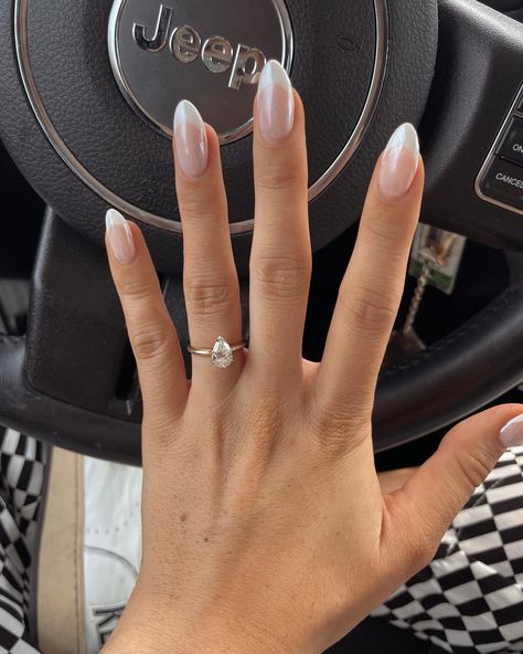 French Tip Dip Nails, Bridal Nails French, Dip Powder Manicure, Pink White Nails, French Tip Manicure, Engagement Nails, Wedding Nails French, Powder Manicure, Chrome Powder