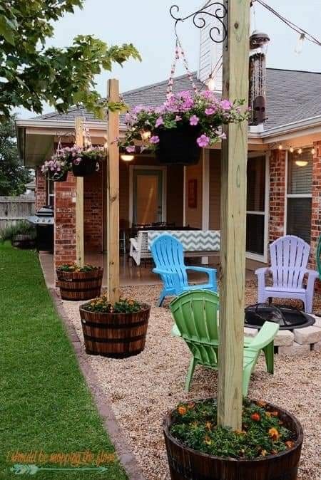 Budget Patio, Garden Backyard, Backyard Diy Projects, Have Inspiration, Pergola Patio, Budget Backyard, Backyard Makeover, Outdoor Patio Decor, Backyard Projects