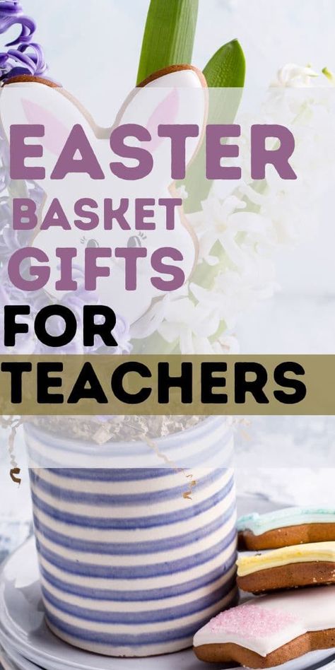 Easter Gifts for teachers Gift Basket Ideas For Teachers, Easter Gifts For Teachers, Rabbit Ceramic, Easter Gift Ideas, Ideas For Teachers, Teacher Mug, Easter Gift Baskets, Gift Basket Ideas, Book Blogger