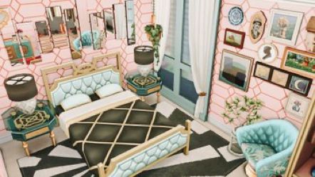 Sims 4 Maximalist Bedroom, Sims 4 Maximalist, Sims Memes, Maximalist Bedroom, Sims 4 Build, Sims 4, Floor Plans, Flooring, Bedroom