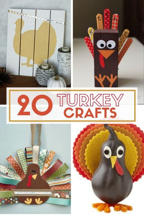 20 Fun Turkey Crafts | Easy DIY Craft Tutorial Idea | Craft Tutorials | Turkeys | Thanksgiving | Kids | Adults Turkey Diy Crafts, Easy Diy Thanksgiving Decorations, Crafts Thanksgiving, Diy Turkey, Thanksgiving Turkey Craft, Thanksgiving Crafts Diy, Easy Thanksgiving Crafts, November Crafts, Kids Thanksgiving