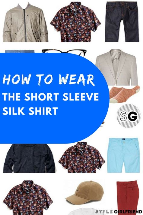 Check out how to wear a short-sleeve silk shirt five different ways at stylegirlfriend.com | mens silk shirt, mens silk shirt fashion, mens silk shirt vintage, mens silk shirt pocket squares, mens silk shirt street styles, mens dress shirt, mens dressy shirt upcycled, mens dress shirt and ties Silk Shirt Men, Laid Back Outfits, Style Girlfriend, Dress Shirt And Tie, Dressy Shirts, Stylish Celebrities, Shirt Pocket, Mens Dress, Pocket Squares