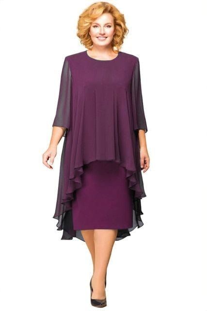 Woman's dresses ideas Bride Dresses 2023, Simple Elegant Dress, Dresses Dinner, Purple Dark, Dress Sleeve Styles, Dusty Purple, Party Gown, Mothers Dresses, Dresses 2023