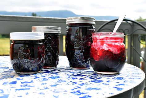 Mixed Berry Jam (raspberry, blackberry, blueberry) Blackberry Blueberry Jam, Jam Raspberry, Blackberry Jam Recipes, Mixed Berry Jam, Bigger Bolder Baking, Jar Of Jam, Berry Picking, Berry Jam, Blackberry Jam