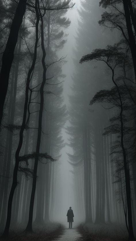 An eerie and unsettling scene in a misty, abandoned woodland, where overgrown pathways vanish into the fog. Mist Monster, Drift Magazine, Unsettling Aesthetic, Unsettling Art, Eerie Aesthetic, Forest Portrait, Fog Forest, Texting Story, Moody Art