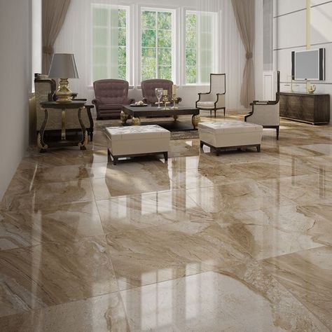 Marble Floor Living Room, Living Room Floor Tiles, Bedroom Tile, Marble Living Room, Living Room Marble, Tiles Living Room, Marble Flooring Design, Tile Floor Living Room, Best Living Room Design