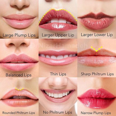 Different Lips Types, Types Of Lips Shape, Thick Lips, Lip Types, Shape Chart, Wedding Makeup Bride, Glam Wedding Makeup, Shape Names, Small Lips