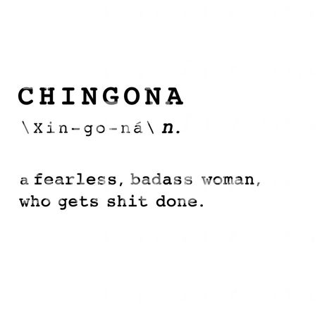 "CHINGONA definition - Digital Download graphic. This listing is for an INSTANT DOWNLOAD - NO physical print will be mailed. \"CHINGONA\" printable wall art definition is a fun way to bring art y cultura into your living space. Hang it on your office wall or at home, so that everyone knows, a Chingona lives/works here. Download, print and frame for your favorite Chingona. Hang it as a surprise! This is a creative and affordable way to design and decorate any space. * High resolution 300 dpi art. Art Definition, Word Definition, Spanglish Quotes, Unique Words Definitions, Uncommon Words, Weird Words, Unusual Words, Rare Words, Word Definitions