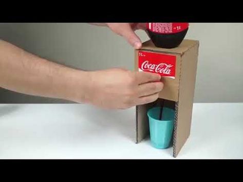 Evde yapılacak basit teknelojik icatlar (ergonomi) - YouTube Origami Lamp, Paper Board, Coca Cola, It Works, Paper Crafts, The Creator, Make It Yourself, Share It, With Friends