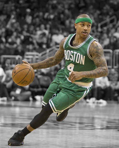 Isaiah Thomas Boston Celtics Isaiah Thomas Celtics, Spotlight Poster, Isiah Thomas, Isaiah Thomas, Fantasy Basketball, England Sports, Basketball Star, Nba Stars, Sports Hero