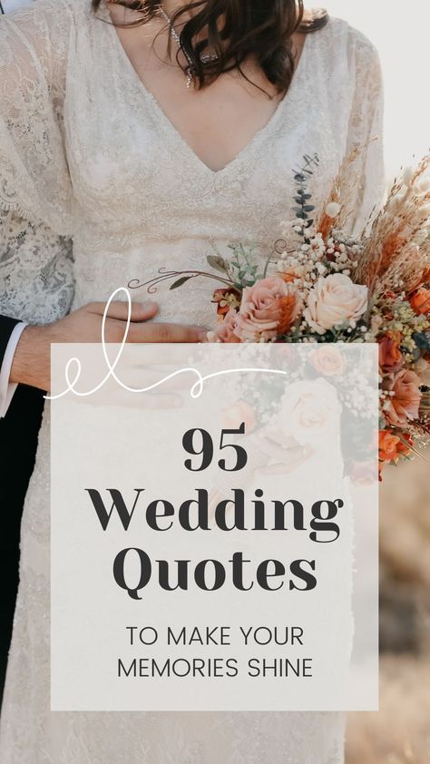 Quotes On Wedding Day, Dream Wedding Quotes, Wedding Album Quotes Marriage, Wedding Ceremony Quotes And Sayings, Spanish Wedding Quotes, Quotes Of Love Inspirational, Wedding Thoughts Quotes Marriage, Wedding Memories Quotes, Wedding Album Inspiration