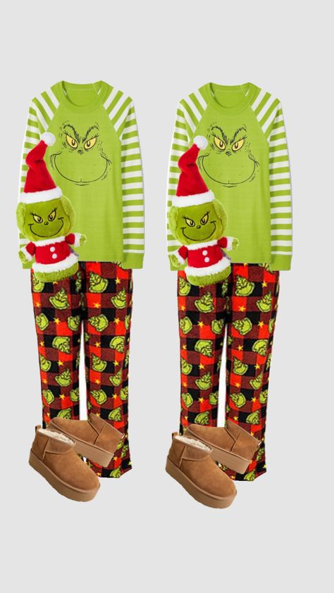 who r u wearing this with? 🎄🎅 #grinch #matching #pjs Grinch Pjs, Matching Pjs, Cute Pajama Sets, Cute Pajamas, The Grinch, Your Aesthetic, Connect With People, Grinch, Creative Energy