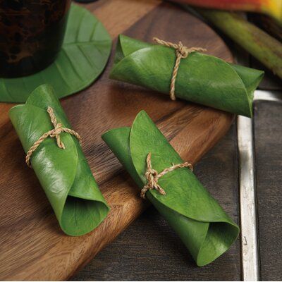 Bayou Breeze Robbins Napkin Ring Tropical Napkins, Top 10 Christmas Gifts, Metal Napkin Rings, Table Napkin, Thoughtful Christmas Gifts, Lotus Leaves, Tabletop Accessories, Lotus Leaf, Napkin Ring