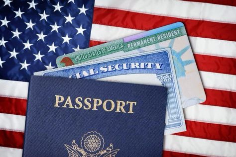 United States Passport, Passport Online, Visit Usa, Vision Board Manifestation, Green Cards, American Flag, Vision Board, Flag, United States