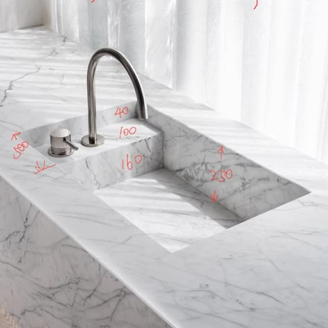 Marble Basin, Marble Sink, Australian Interior Design, Interior Design Awards, Elegant Bathroom, Cheap Decor, Minimalist Interior, Cheap Home Decor, 인테리어 디자인