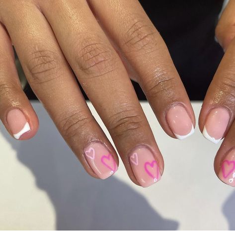 Paige Taylor, Builder Gel Nails, Watermelon Nails, Retro Nails, Pink Gel Nails, February Nails, Gel Nails Diy, Simple Gel Nails, Work Nails