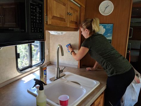 Backsplash Rv Kitchen, Peel And Stick Tile Backsplash Rv, Peel And Stick Wallpaper In Rv, Rv Backsplash Ideas Campers, Rv Peel And Stick Backsplash, Rv Peel And Stick Wallpaper, Rv Kitchen Backsplash Ideas, Camper Backsplash Ideas, Rv Backsplash Ideas