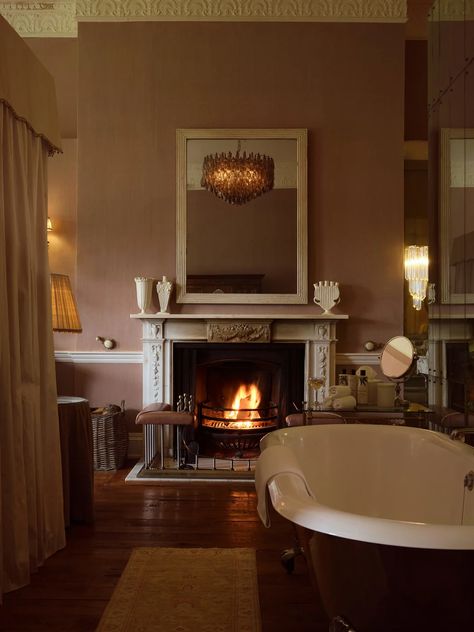 Behind the design of Babington House Georgian Hotel, Countryside Hotel, Babington House, Screening Room, Dining Room French, The Deep South, Velvet Furniture, Modern Vintage Decor, Pool Rooms