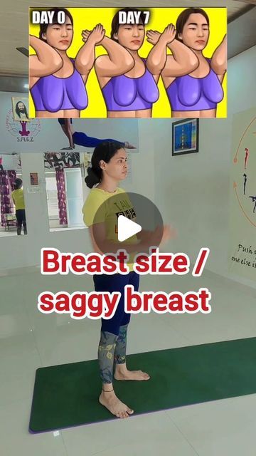 Priya 🧘Yoga Teacher on Instagram: "Reduce breast size/ saggy breast 

Do this daily for 100 times 
Calorie deficit is very important to get fast results 

Dm to join my fat loss class 

#breastsize #Reducebreastsize #saggybreast" How To Reduce Breast Size Fast, Saggy Breast Workout, How To Reduce Breast Size, Breast Workout, Fast Results, Calorie Deficit, Gymnastics Workout, Yoga Retreat, Yoga Teacher