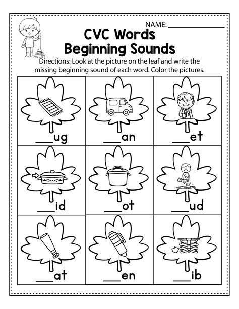 These FREE Fall worksheets for kindergarten are the perfect printable for your classroom. These can be used with kindergarten and first grade kids. I used these activity worksheets during Halloween and Thanksgiving as well. My students practice kindergarten literacy and math, CVC words, kindergarten couting, number words and more using this freebie. You can use these in November and October to practice phonics for free. Thanksgiving Grammar Worksheets, November Literacy Activities, Literacy Worksheets Grade 1, Thanksgiving Activity For Kindergarten, Fall Activities For First Grade Free, October Worksheets 1st Grade, Thanksgiving Cvc Activities, Thanksgiving Phonics Activities, Kindergarten Worksheets Thanksgiving