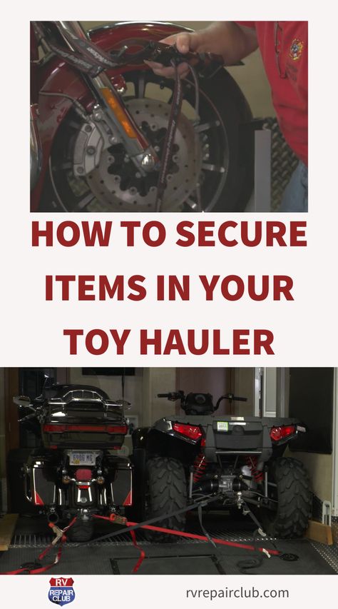 Toy Hauler Accessories, Toy Hauler Hacks, Toy Hauler Organization, Rv Toy Hauler, Toy Hauler Garage Kids Room, Pop Up Toy Hauler, Enclosed Trailer Ideas Toy Hauler, Overland Trailer Toy Hauler, Fifth Wheel Toy Haulers