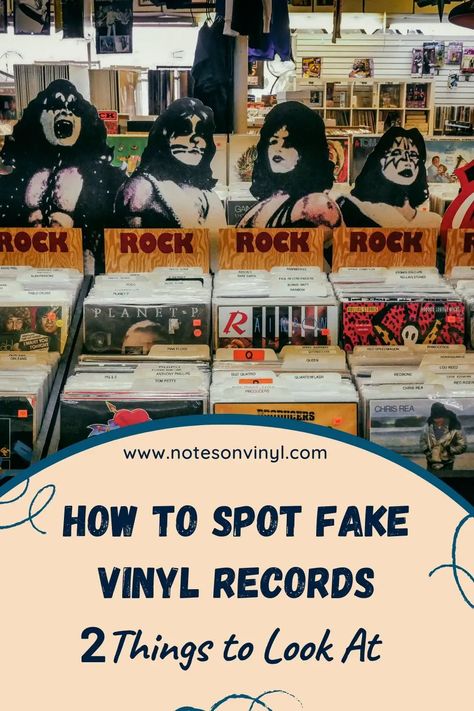 Are you worried you might have fake vinyl records? Do you want to know whether one of your most prized records is fake, even if you end up having to use it as vinyl decor? Well, you are in the right place, for today, we will be glancing through the world of counterfeit records. | How to Spot Fake Vinyl Records | Can vinyl records be fake? | How do I know if my vinyl record is original? | #vinyl #vinlyrecord #counterfeit Clean Vinyl Records, Vinyl Record Room, Vinyl Record Crafts, Album Storage, Center Labels, Record Crafts, Record Room, Guinness Book Of World Records, Lou Reed