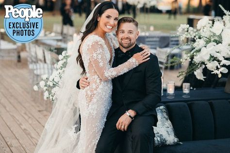 NASCAR Driver Ricky Stenhouse Jr. Marries Madyson Joye Goodfleisch Ricky Stenhouse Jr, Best Country Music, Nascar Driver, Berta Bridal, Nascar Drivers, Country Music Singers, New Wife, Cool Countries, Getting Engaged