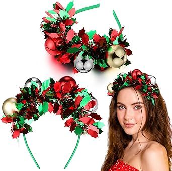 Xmas Hair Accessories, Christmas Hairband, Christmas Headpiece, Boho Chic Accessories, Holiday Headbands, Antler Headband, Christmas Hair Accessories, Birthday Headband, Christmas Props